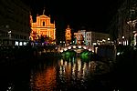 Ljubljana bei Nacht